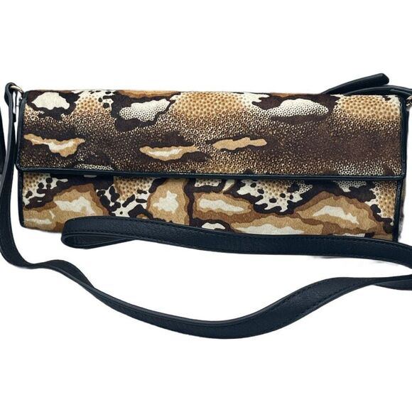 Aldo leather Chetah print crossbody clutch - Picture 1 of 12